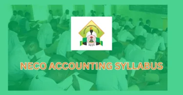 NECO Syllabus for Accounting