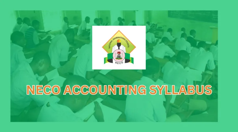 NECO Syllabus for Accounting