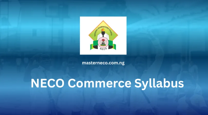 NECO Syllabus for Commerce
