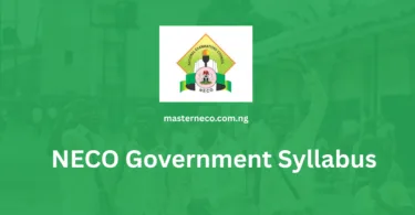 NECO Syllabus for Government