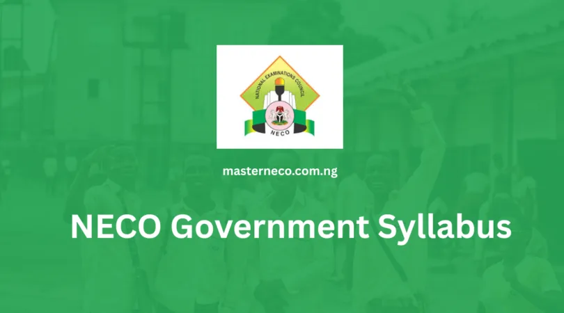 NECO Syllabus for Government