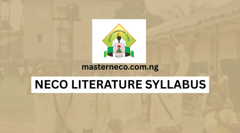 NECO Syllabus for Literature In English