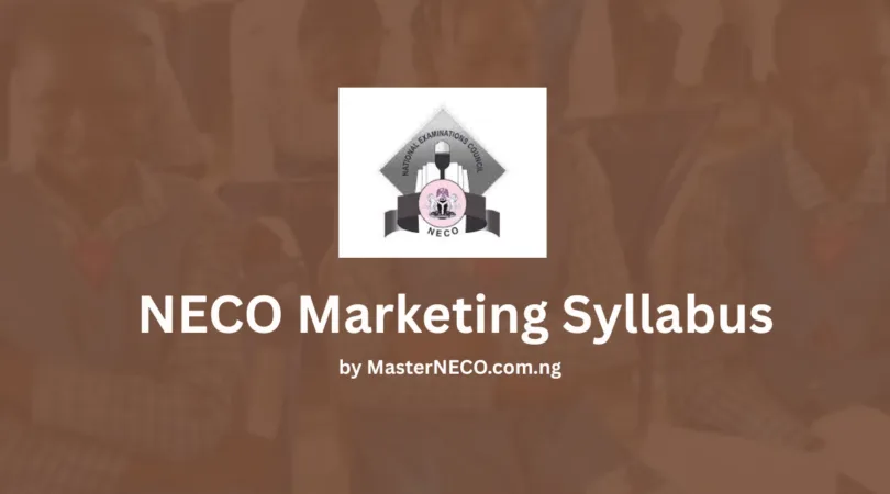 NECO Syllabus for Marketing