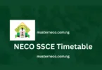 NECO Timetable 2026