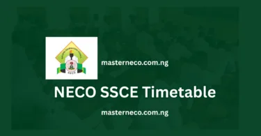 NECO Timetable 2026