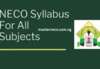 NECO Syllabus 2026/2027