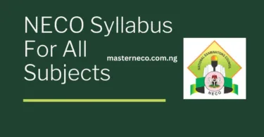 NECO Syllabus 2026/2027