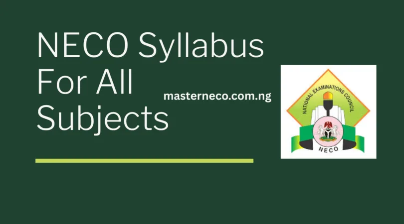 NECO Syllabus 2026/2027