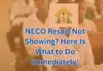NECO Result Not Showing