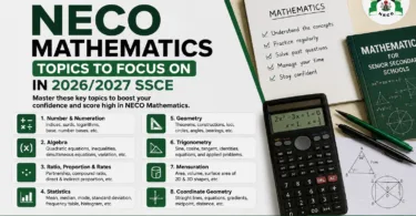 NECO Mathematics Topics to Focus