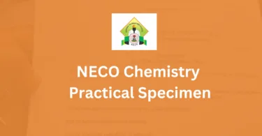 NECO Chemistry Practical Specimen