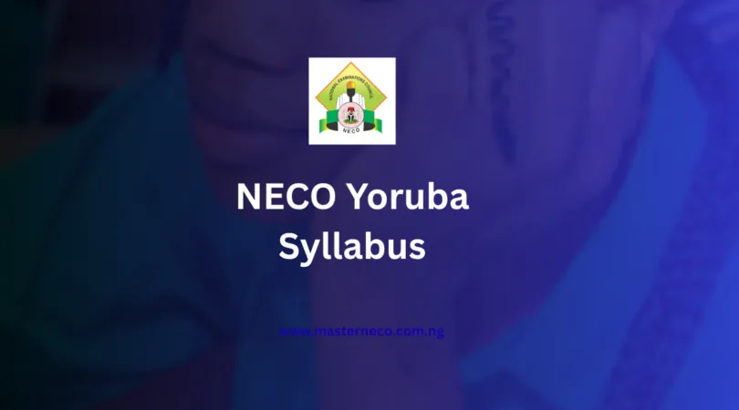 NECO Syllabus for Yoruba