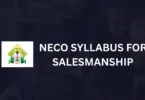 NECO Salesmanship Syllabus
